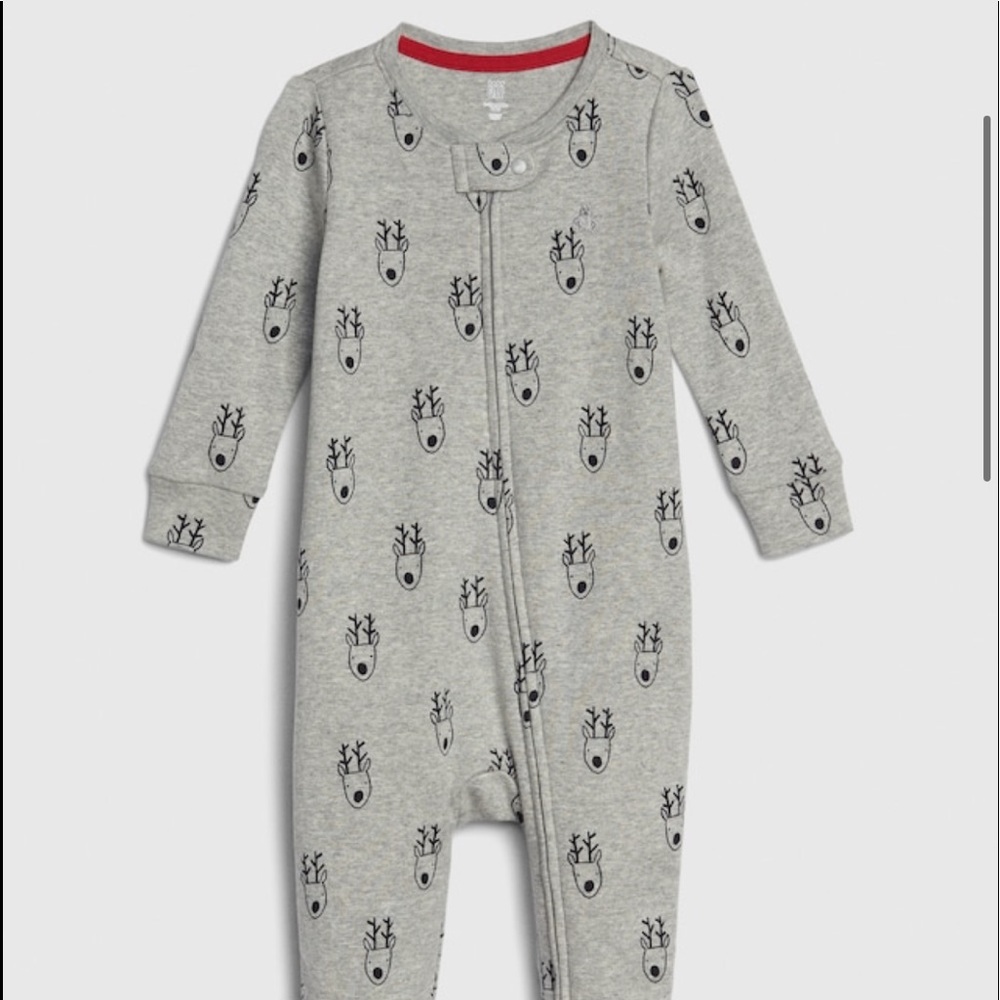Gap Baby Reindeer Printed One-Piece